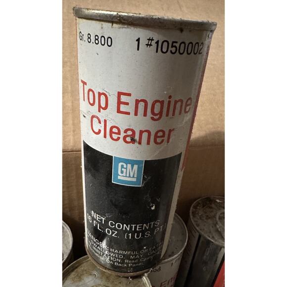 GM Top Engine Cleaner #1050002 Can Full Vintage Pre-Goodwrench - Picture 1 of 2